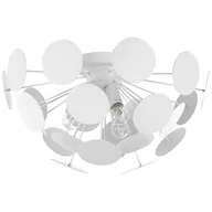 Lampy sufitowe - Beliani Lampa wisząca biała MARITSA - miniaturka - grafika 1