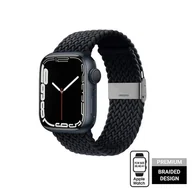 Akcesoria do smartwatchy - CRONG WAVE BAND – PLECIONY PASEK DO APPLE WATCH 38/40/41 MM (GRAFITOWY) - miniaturka - grafika 1