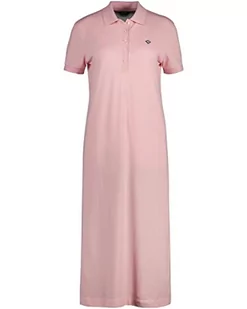 GANT Damska sukienka polo Pique, Blushing PINK, standardowa, różowy, XL - Sukienki - miniaturka - grafika 1