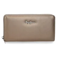 Portfele - Pepe Jeans Ruby Portfel z uchwytem na karty Beżowy 19,5x10x2 cm Poliester i PU 0,39 l by Joumma Bags, beż, Talla única, Portfel z uchwytem na karty - miniaturka - grafika 1