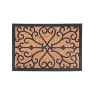 Wycieraczki - Wycieraczka Fred gumowo-kokosowa 60 x 40 cm wzorek brązowy - miniaturka - grafika 1
