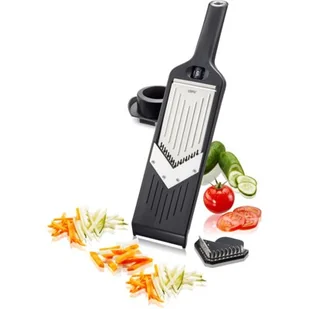 Gefu V-Slicer Violi 2.0 Czarna Tarka Kuchenna Ręczna Do Julienne Plastikowa - Siekacze tarki i szatkownice - miniaturka - grafika 1