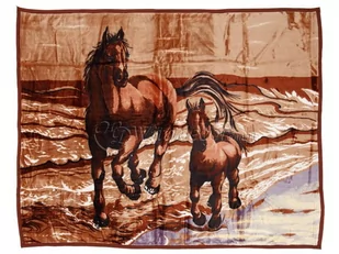 Koc Elway 160x210 konie - Koce - miniaturka - grafika 1
