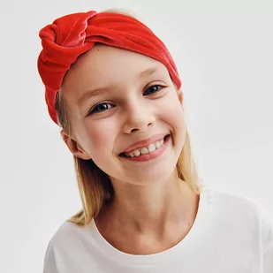 Reserved - Opaska na głowę - Czerwony - Czapki dla dzieci - miniaturka - grafika 1