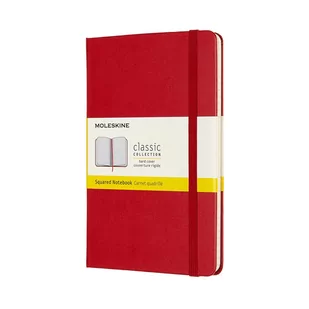 Moleskine Notes Classic 11,5x18 tw. kratka scarlet red - Artykuły biurowe - miniaturka - grafika 2