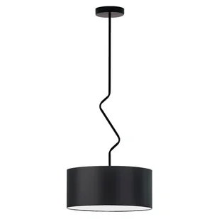 Czarny żyrandol do salonu LOZANNA fi - 40 cm - Lampy sufitowe - miniaturka - grafika 1