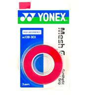 Tenis ziemny - Górna owijka Yonex  Mesh Grap AC138 Red - miniaturka - grafika 1
