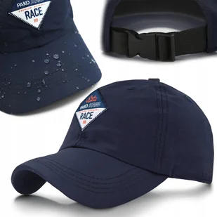 Sportowa Letnia CZAPKA z Daszkiem GRANATOWA Lekka Wodoodporna Pako Jeans - Czapki i chusty sportowe męskie - miniaturka - grafika 1