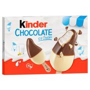 Lody i desery lodowe - Kinder Chocolate Lody mleczne z polewa mleczno-czekoladową 152 g (4 sztuki) - miniaturka - grafika 1