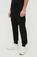 Spodnie męskie - Alpha Industries spodnie bawełniane kolor czarny - miniaturka - grafika 1