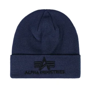 Czapka zimowa Alpha Industries 3D Beanie 168910 07 - Granatowa - Odzież taktyczna i umundurowanie - miniaturka - grafika 1