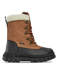 Tommy Hilfiger Trzewiki T3B5-33161-0814582 M Brązowy - Buty dla chłopców - miniaturka - grafika 1