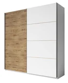 Inne meble do salonu - Szafa Galaxy 19 2D 270X210 Biały / Dąb Beaufort - miniaturka - grafika 1