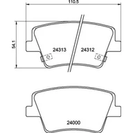 Klocki hamulcowe - Klocki hamulcowe - komplet BREMBO P 30 117 - miniaturka - grafika 1