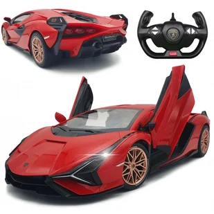 DUŻY SAMOCHÓD ZDALNIE STEROWANY RC LAMBORGHINI SIAN OTWIERANE DRZWI ŚWIATŁA - Zabawki zdalnie sterowane - miniaturka - grafika 1