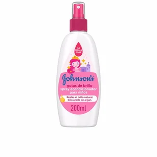 Johnsons baby shiny drops odżywka do włosów dla dzieci spray 200 ml - Kosmetyki kąpielowe dla dzieci - miniaturka - grafika 1