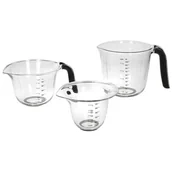 Pozostałe akcesoria kuchenne - KitchenAid miarki kuchenne z uchwytami 3 szt Onyx Black - miniaturka - grafika 1