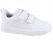 Buty trekkingowe dziecięce - Sneakersy dla małych dzieci Courtflex V3 PUMA White Silver Mist Gray - miniaturka - grafika 1
