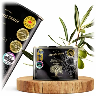 Oliwa z oliwek EV Black 1l - Voliotis - Zdrowa żywność - miniaturka - grafika 1