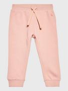 Spodnie i spodenki dla dziewczynek - United Colors Of Benetton Spodnie dresowe 35TMGF01B Różowy Regular Fit - miniaturka - grafika 1