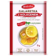 Galaretki - Galaretka o Smaku Cytrynowym z Dodatkiem Hydrolizowanego Kolagenu Wodzisław, 71g - miniaturka - grafika 1