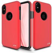 Etui i futerały do telefonów - Zizo Sleek Hybrid Cover Etui iPhone Xs / X (Red) - miniaturka - grafika 1