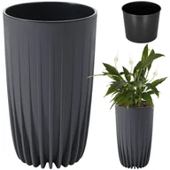 Donice - Donica wysoka MIRA 250 ECO recycled - antracyt LA984-82 LAMELA - miniaturka - grafika 1