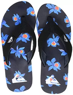 Quiksilver Męskie klapki Molokai Layback Flip-Flop, Black Blue White, 41 EU - Klapki i japonki męskie - miniaturka - grafika 1
