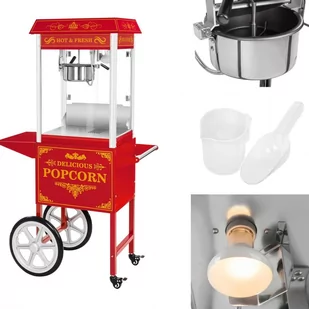 Royal Catering Maszyna do popcornu - wózek - czerwona RCPW.16.2 RCPW.16.2 - Inne urządzenia gastronomiczne - miniaturka - grafika 1