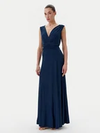 Sukienki - Rinascimento Sukienka wieczorowa CFC0122393003 Granatowy Regular Fit - miniaturka - grafika 1