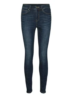 Vero Moda Dżinsy - Skinny fit - w kolorze granatowym - Spodenki damskie - miniaturka - grafika 1