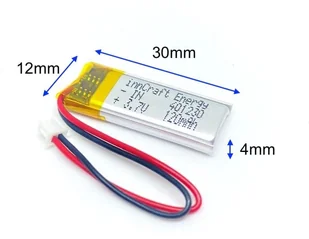 Akumulator innCraft Li-Poly 120mAh 3.7V 401230 - Ładowarki i akumulatory - miniaturka - grafika 1