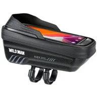 Uchwyty samochodowe do telefonów - Uchwyt WILDMAN M E12X rowerowy sakwa na ramę Czarny (5905359814436) - miniaturka - grafika 1