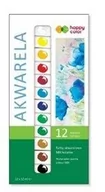 Farby i media malarskie - Farba akwarelowa STUDIO, zestaw 12 kolorów x 12 ml, Happy Color - miniaturka - grafika 1