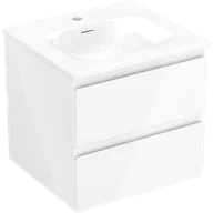 Szafki łazienkowe - Mexen Orio szafka łazienkowa 50 cm z umywalką Vela, 2 szuflady, biała połysk - 91A10-05047-2-BFF00-W23M00 - miniaturka - grafika 1