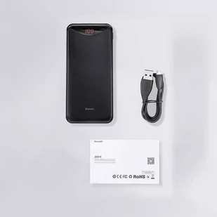 Baseus Gentleman power bank ładowarka 10000mAh 2x USB 2.1A czarny (PPLN-A01) - Powerbanki - miniaturka - grafika 36