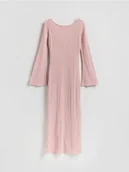 Sukienki - Reserved - Sukienka z wiązaniem na plecach - pastelowy róż - miniaturka - grafika 1