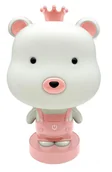 Lampy stojące - Różowa dotykowa lampka w kształcie misia 4S A367 S8-P59 - miniaturka - grafika 1