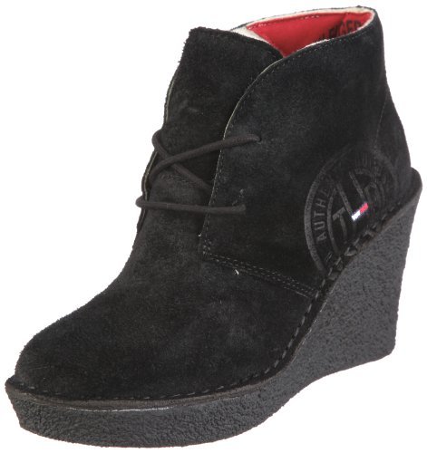 Hilfiger Denim Damskie kozaki GREEN 5, czarny - czarny Black - 42 EU