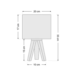Euluna Dziecięca lampa stołowa Mathilde, trójnóg - Lampy stojące - miniaturka - grafika 1