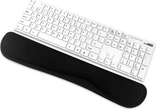 Partner Tele.com Podkładka ergonomiczna pod nadgarstki do klawiatury 460x85x25mm / czarny - Podkładki na biurko - miniaturka - grafika 1