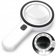 Mikroskopy i lupy - LUPA 30X SZKŁO POWIĘKSZAJĄCE DO CZYTANIA Z 12 LED - miniaturka - grafika 1