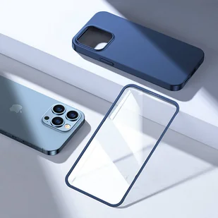 Joyroom 360 Full Case etui pokrowiec do iPhone 13 Pro obudowa na tył i przód + szkło hartowane niebieski (JR-BP935 blue) - Etui i futerały do telefonów - miniaturka - grafika 8