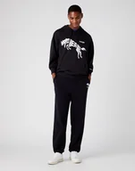 Bluzy męskie - Wrangler 75Th Anni Hoodie Męska Bluza Kaptur Logo Nadruk Black Beauty W645Htz13-M - miniaturka - grafika 1