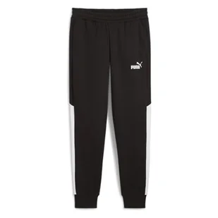 PUMA Męskie spodnie dresowe Power Colorblock Fl Cl dzianinowe spodnie - Spodenki męskie - miniaturka - grafika 1