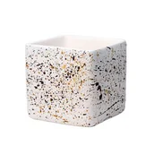 Donice - Osłonka ceramiczna Horti 2 W1534 13,5 cm biała - lastryko - miniaturka - grafika 1