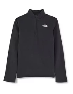 The North Face Chłopięca bluza Y Glacier 1/4, zamek błyskawiczny, szary asfaltowy, XL - Bluzy dla chłopców - miniaturka - grafika 1