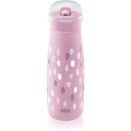 Butelki dla niemowląt - NUK Mini-Me Flip butelka sportowa Pink 12m+ 450 ml - miniaturka - grafika 1