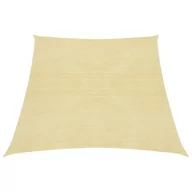 Pawilony ogrodowe - vidaXL Żagiel przeciwsłoneczny, 160 g/m, beżowy, 4/5x3 m, HDPE vidaXL - miniaturka - grafika 1
