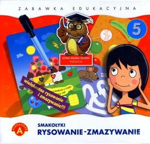 Alexander Smakołyki Rysowanie Zmazywanie 5 0740 - Zabawki kreatywne - miniaturka - grafika 1